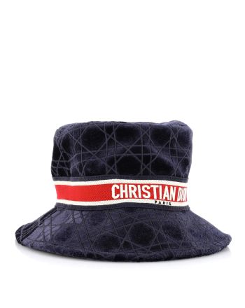 Teddy D Bucket Hat Cannage Embroidered Velvet